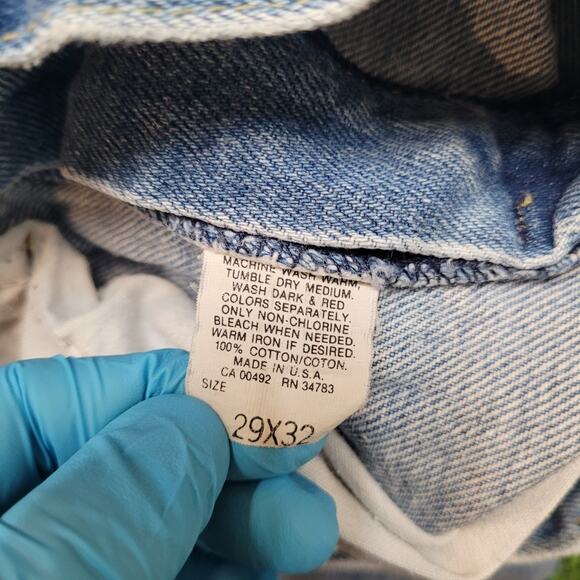 VTG 70s Lee Riders Jeans Mens 28x31 (Tagged 29x32) USA Union - Picture 8 of 9